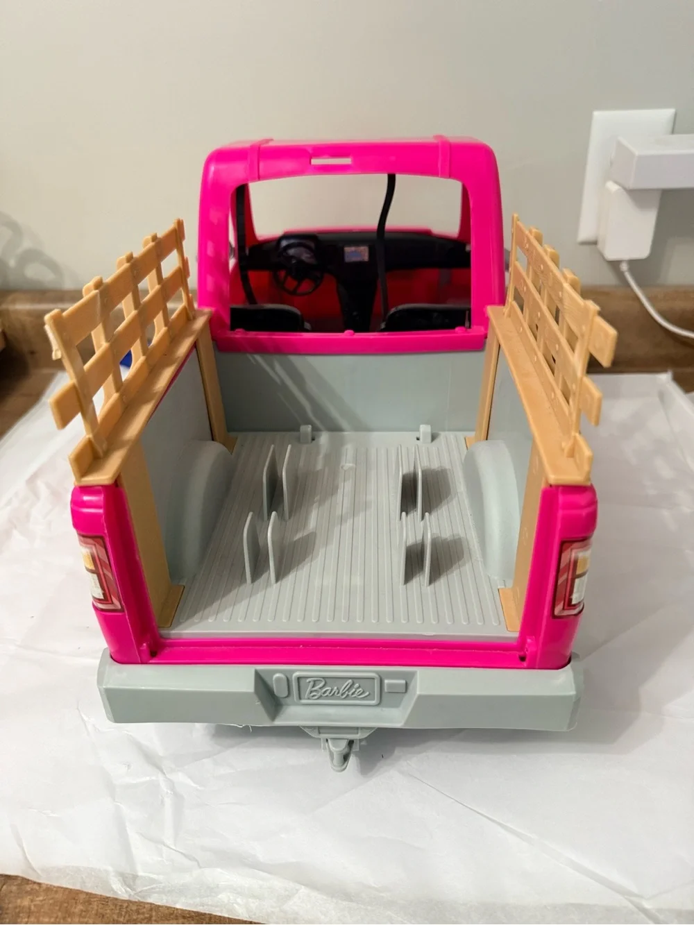 Barbie Sweet Orchard Farm Pink Pickup Truck Vehicle 2017 Mattel